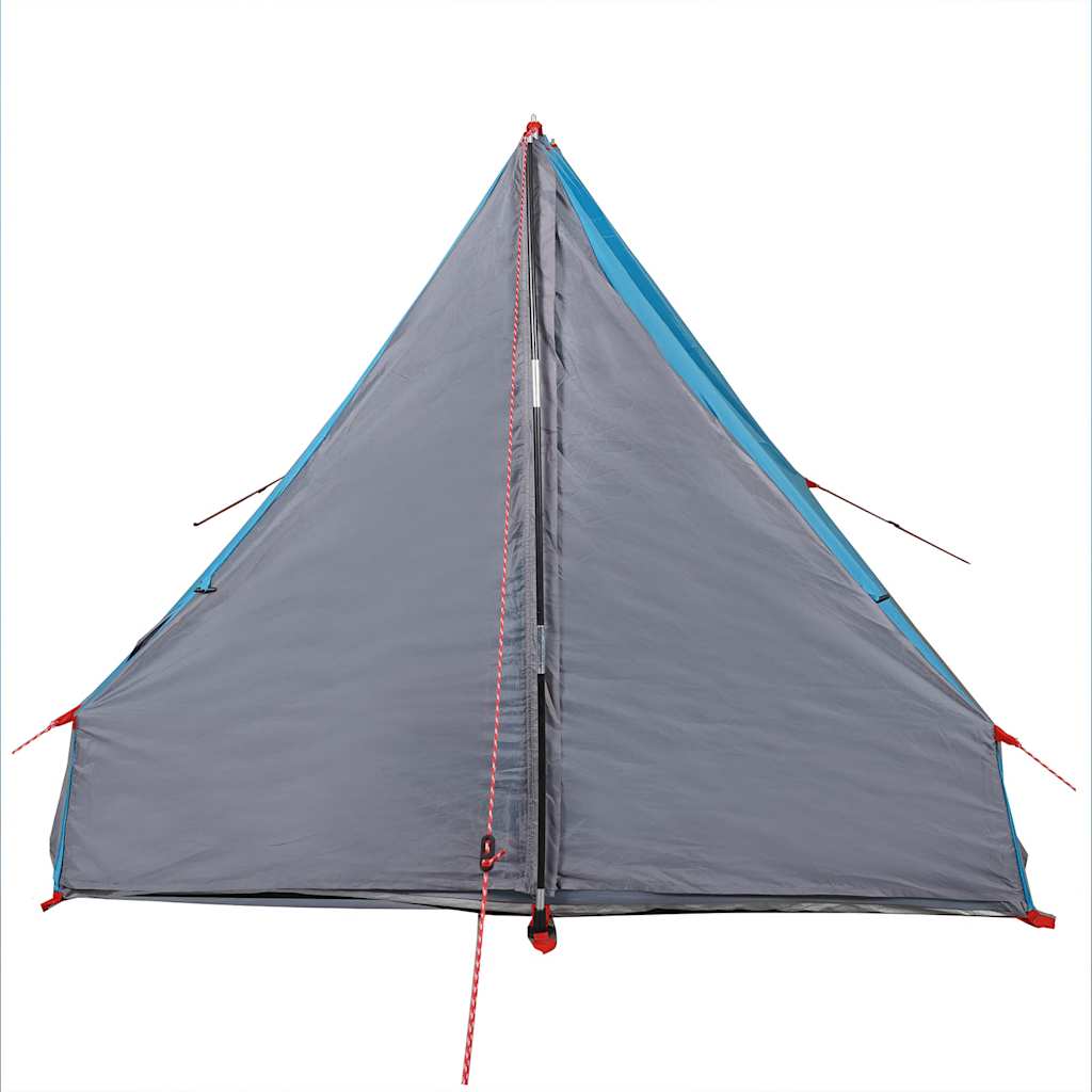 Camping Wedge Tent 2 Persons Blue Waterproof