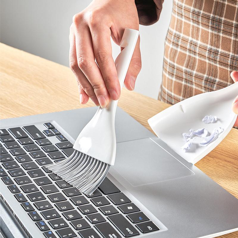Desktop Pp Compact Cleaning Brush And Dustpan For Small Spaces And Windowsills