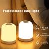 Mini Touch Night Light Rechargeable with Infinite Dimming Portable LED Bedside Table Lamp, Bedroom Living Room Night Light Decor