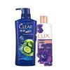 Clear Men Anti-Dandruff Shampoo & Lux Body Wash Set