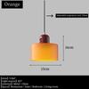 Vintage Colorful Glass Pendant Light E27 Metal Base Hanging Lamp for Dining Room Cafe Bar Decor