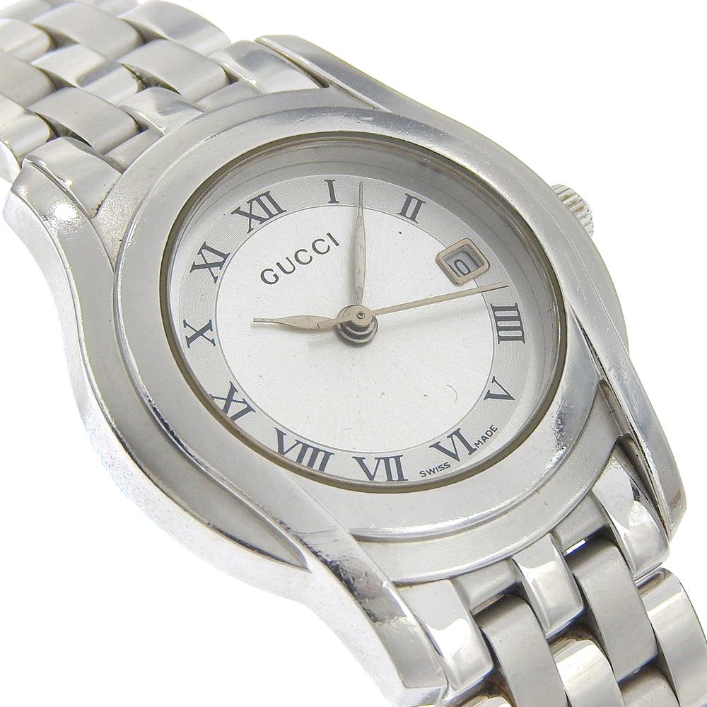 GUCCI Watches 5500L SilverDial Stainless Steel Quartz Analog display Women Used