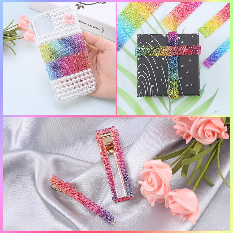 Hot Melt Drill Strip Rainbow Transparent Drill Strip Drill Belt, Accessories Accessories Diy Mobile Phone Case