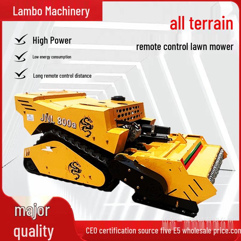 All-Terrain Remote Control Diesel Lawn Mower & Mulcher for Garden & Shrub Reclamation