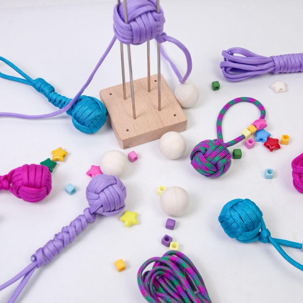 Paracord Jig Balls Crochet Kit Crochet Material Package with Crochet Hooks