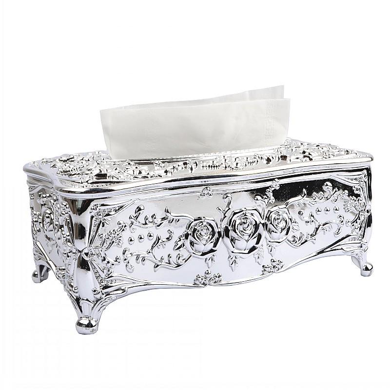 Luxury Kitchen Tissue Storage Box European-style Acrylic Tissue Box Handkerchief Tissue Holder Household Storage Supplies