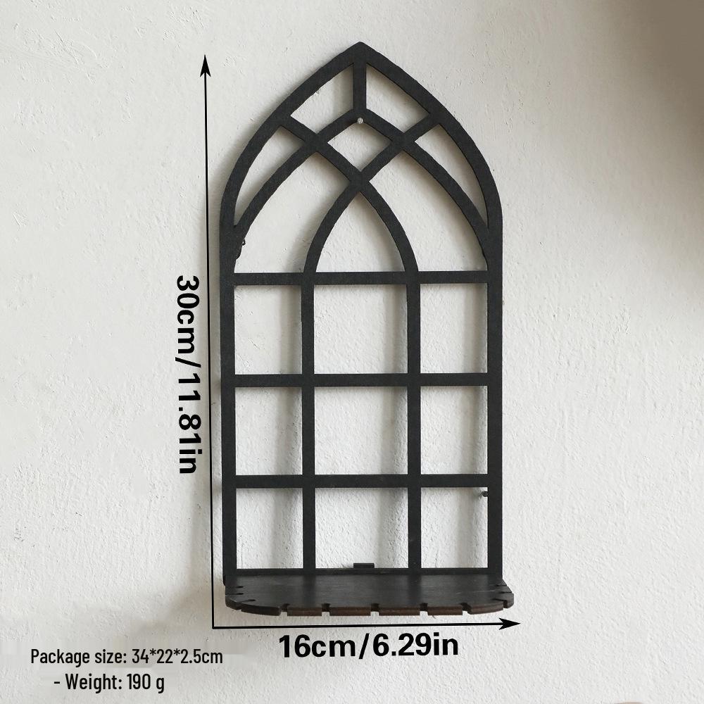 

Барочный Сращенный Подсвечник-Полка Настенная для Двери и Окна - Элегантный Домашний Декор Ручной Работы 30x16cm