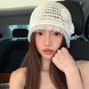 Hollow Out Lace Beanies Hat Handmade Weave Cap Cute Crochet Flower Hat  Girls