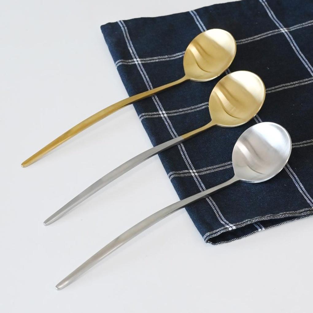 Abella Matte Stainless Steel Spoon Silver