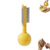 2-in-1 Gemüseschäler und Messerset mit Sicherheitsabdeckung Edelstahl Kartoffel-Fruchtschäler Gurkenschneider Camping-Reise-Set