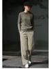 2025 Women's High Waist Straight-Leg Corduroy Pants: Versatile, Casual, Loose-Fit Woolen Pleated Solid Color Long Pants