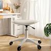 Transparent Plastic Swivel Chair Household Bedroom Adjustable Table Chair Soft Cushion Rotating Computer Chair Household Items