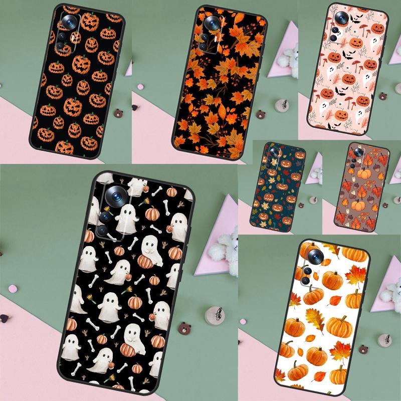 Autumn Leaves Fall Pumpkin Funda For Xiaomi 17 Pro Max 14 15 Ultra 13T 14T 15T POCO X7 X5 X6 Pro F5 F6 F7 F8 Ultra Case
