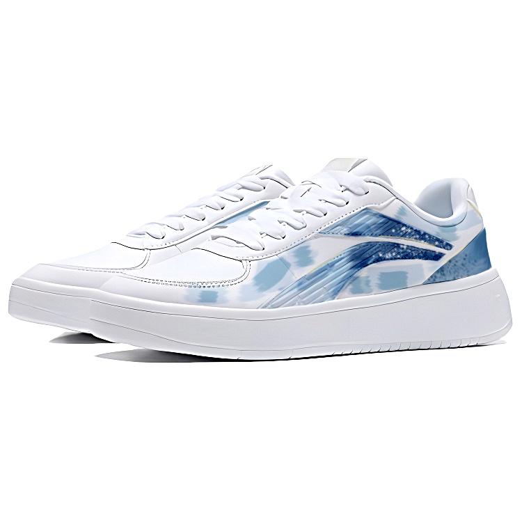 Li Ning Slip Resistant, Abrasion Resistant, Lightweight Low top Skateboard Shoes Men's Sky Blue AGCN335-1(Team770-L)