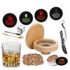 Kit Afumător Whiskey cu Așchii de Lemn-5 Arome Afumător Infuzor Băutură Old Fashioned pentru Cocktailuri Cadouri Aniversare Bourbon Bar Bucătărie