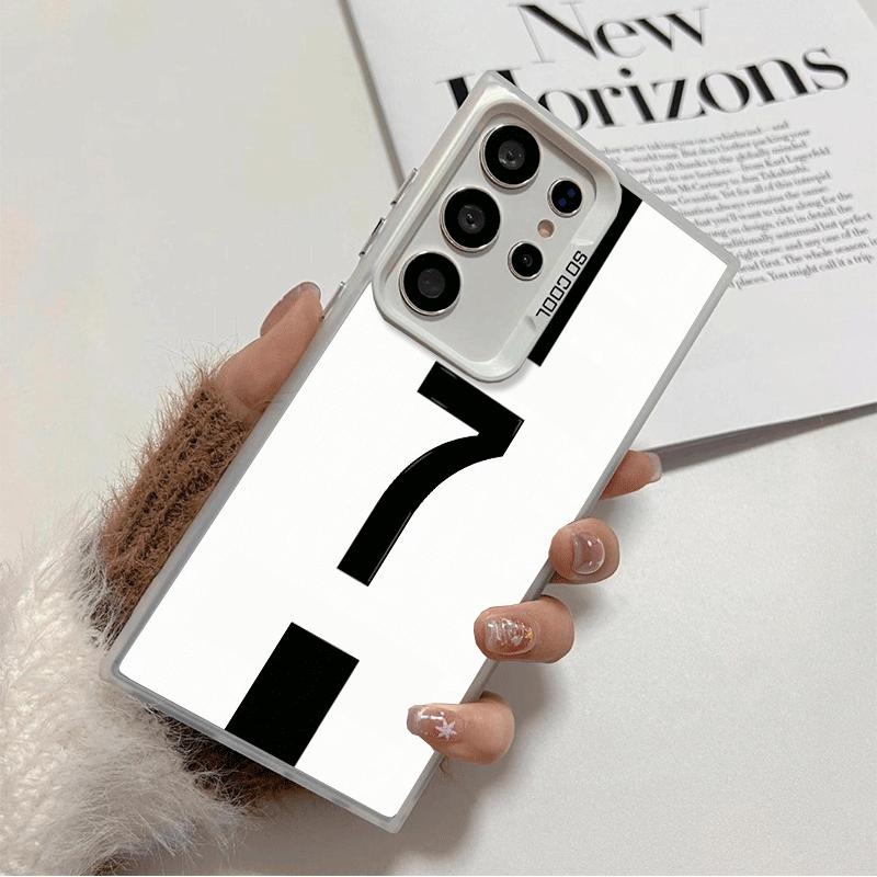 FootBall Number 7 10 19 Soft Phone Case for Samsung Galaxy S24 S25 FE S26 Edge S23 Ultra S22 Plus S21 + Shockproof Cover Back Sh Samsung S20 FE
