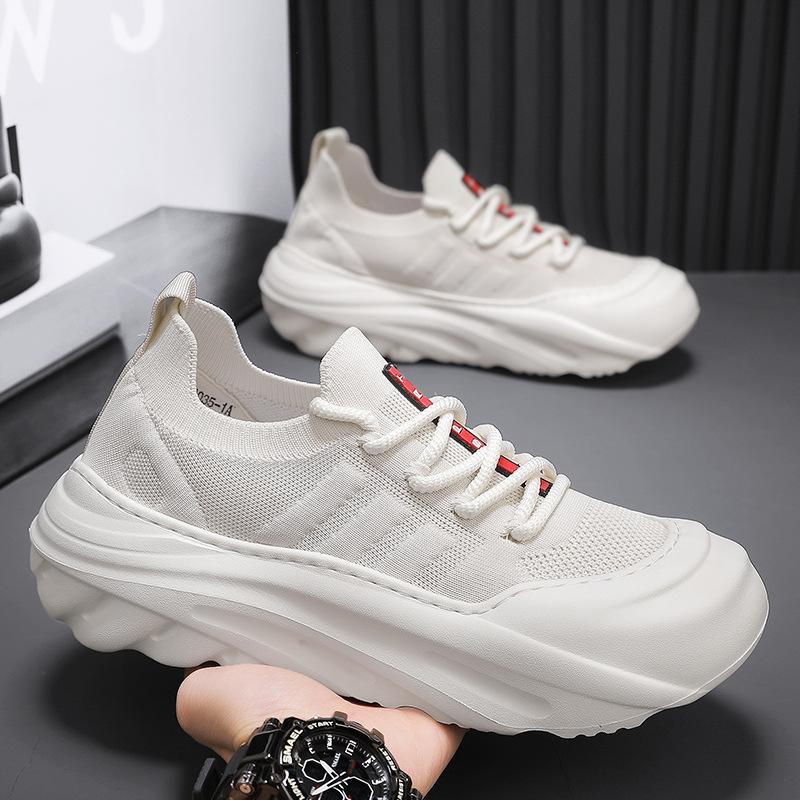 Fashion Men's Fashion Trend Casual Shoes 2025 Summer New Mesh Breathable Comfortable Thick Soled Shoes Versatile Low Top Chunky sneakers