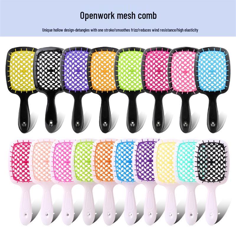 

Dual-Use Wet & Dry Massage Comb: Detangles, Styles, Curls, and Fluffs Hair.