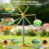 Windmill Water Sprinkler For Kids Summer Toys, 360° Spinning Splash Water Toy, Upgraded Double Sided With 6 Blades