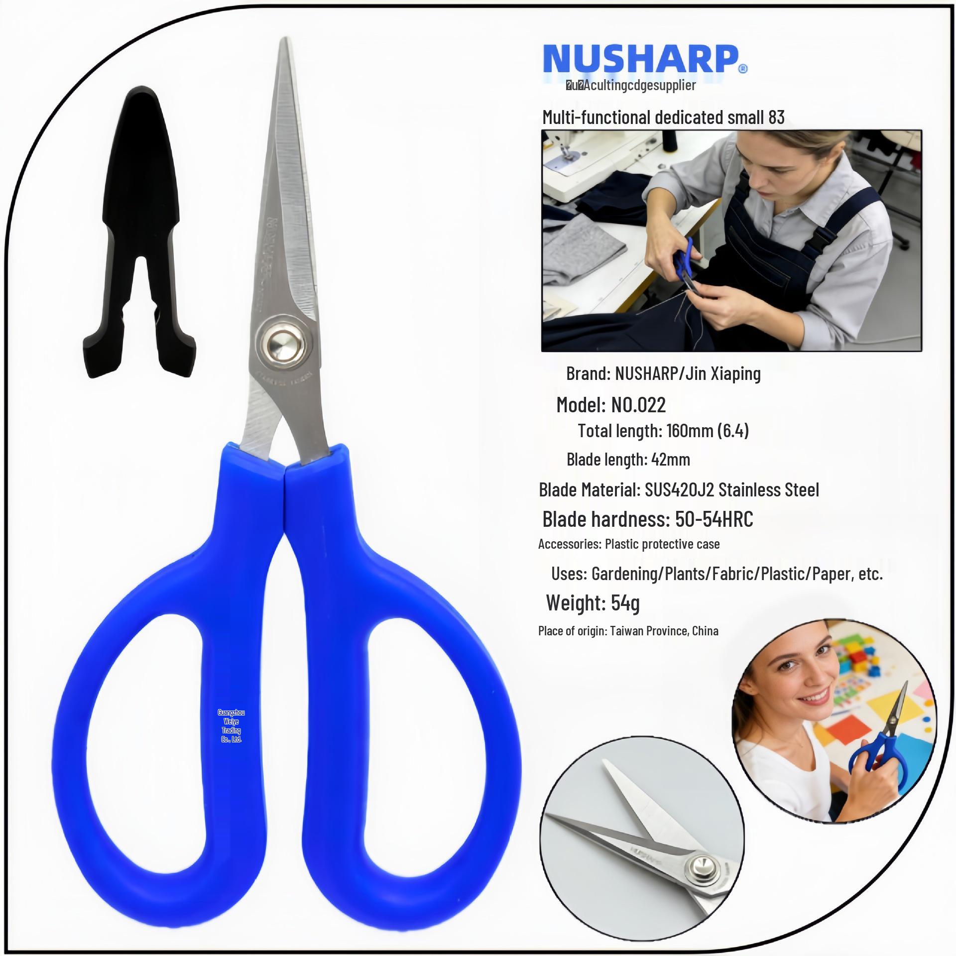 

NUSHARP Japan Gold Mini Scissors NO.022 for Thread, Paper, and Cloth