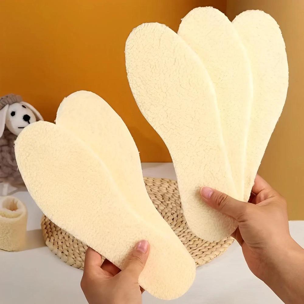 1 paire de semelles intérieures en polaire Sheating pour hommes et femmes - Chaleur et confort ultimes, parfaites pour les sports d'hiver et les activités de plein air.