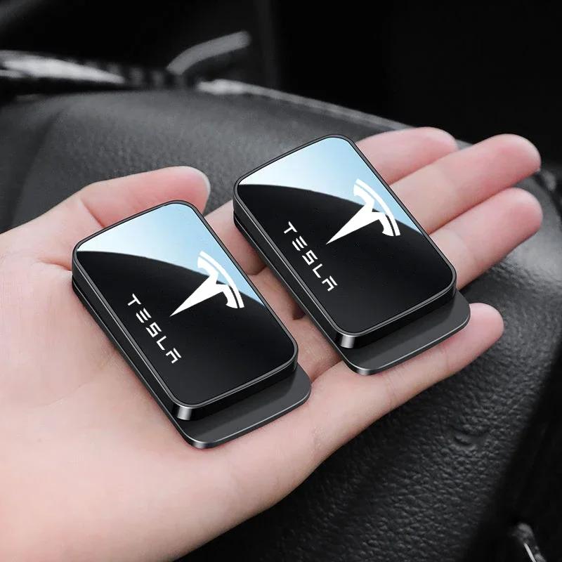 Car Sticker Tesla Magnetic Car Seat Belt Anchor Holder Stabilizer Accessories For Tesla Model 3 S X Y Roadster 2021 Cybertruck J