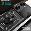 Slide Lens Armor Funda for Huawei Nova 12 SE Case for Huawei Nova 11 9 SE 12S 11i 12i 10 Pro 12 Lite Y72  Ring Stand Case