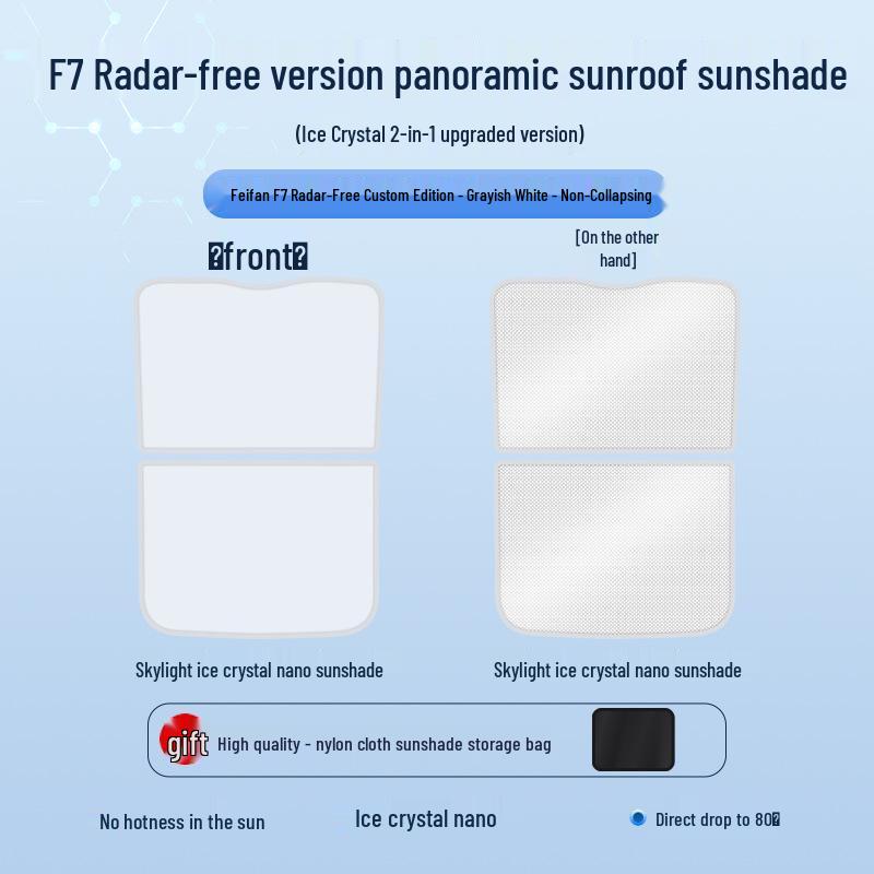Feifan 23 F7 Sunroof Sunshade: Ice Crystal Heat Insulation, UV Protection, Privacy Shield