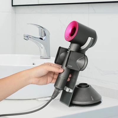 Hair Dryer Rack Table Top Dyson Metal Hanger Vertical Hair Dryer Shelf On Dressing Table No Punching Desk Blow Dryer Bracket