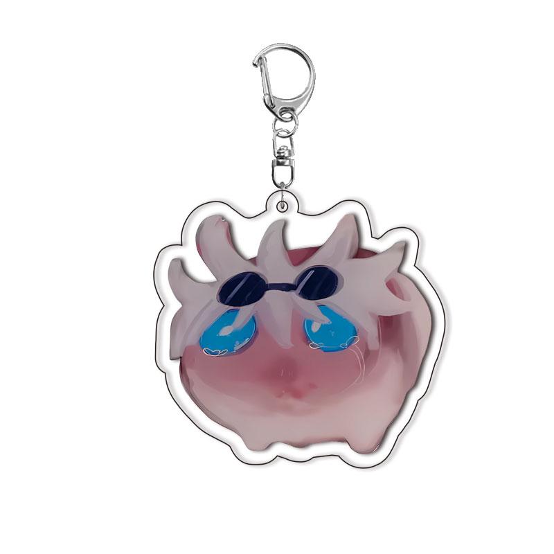 

Kawayi Cute Hamster Acrylic Keychains For Phone Backpack Pendant Key Ring 6 cm