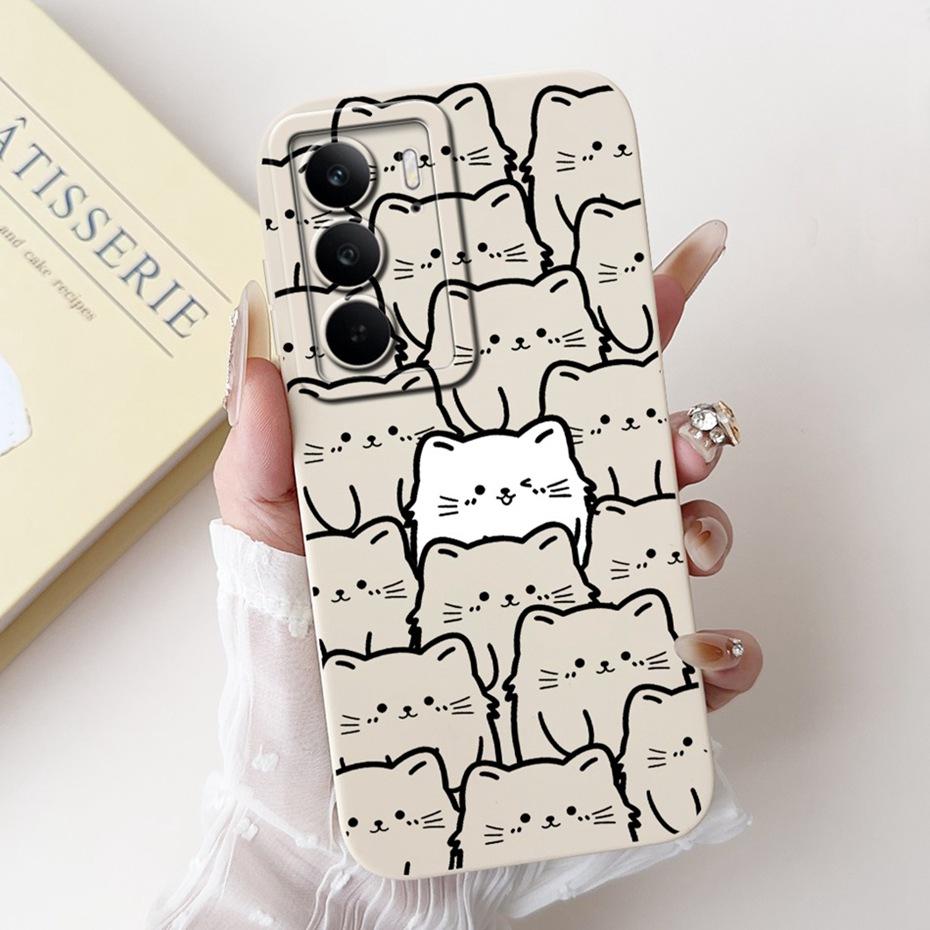 

Cartoon Phone Case For Realme C75 C65 4G 2025 Candy Color Soft Silicone Back Cover For Realme C65 C75 Cases Bumpers Realme C75