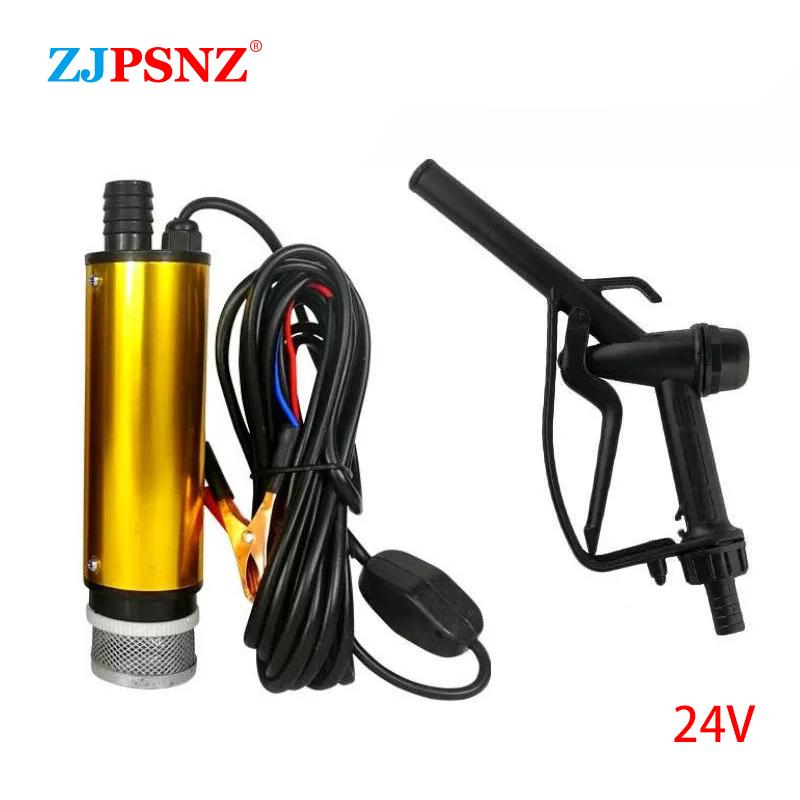 Electric Transfer Pump Diesel Sewage Water Oil Car Camping Fishing Submersible Transfer Pump Kit Pumping Electric Pump 12V  24V