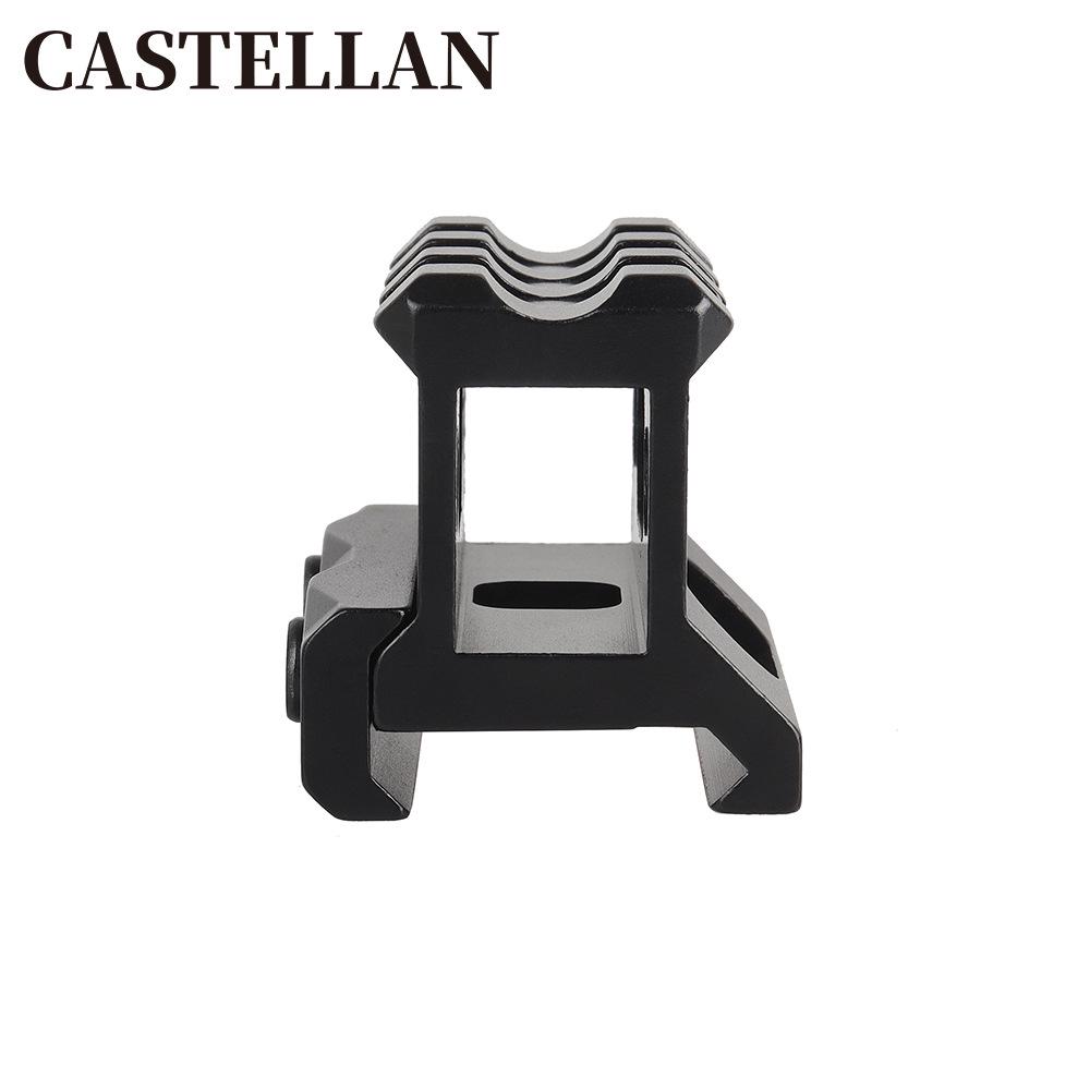 3-Slot Elevated 20mm Aluminum Alloy Guide Rail Bracket, T1 Aiming.