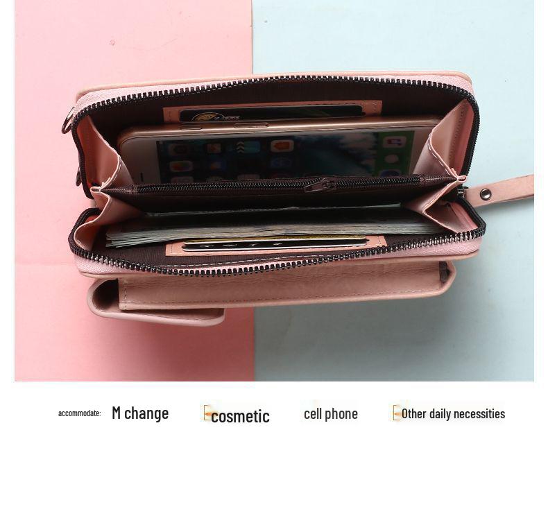 Summer 2024 Women's Multi-functional Crossbody Phone Bag with Zipper & Snap Button