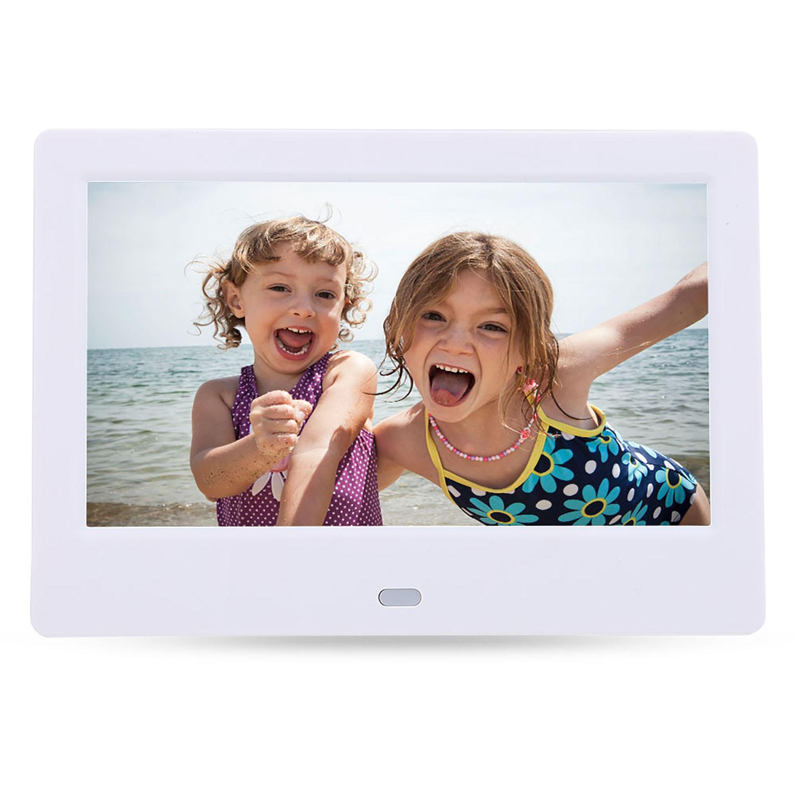 

7 HD Screen Digital Photo Frame Alarm Clock Music Movie Player (Black )