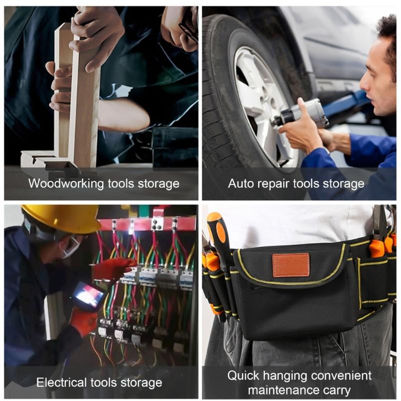 Multipurpose Oxford Work Apron with Tool Organizers Pockets Suitable for Professional and DIYer Projects On Site Repair