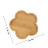 4Pcs Bamboo Plant Saucer Tray for Indoor Outdoor Pots Drip Water Catcher Drainage Tray Flowerpot Protector Non-Slip Eco-Friendly