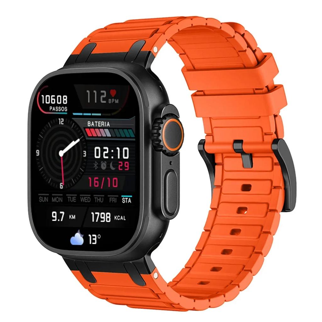Silicone Strap for Apple Watch Band Ultra 2 49mm 46mm 44mm 45mm 42mm 41mm 40mm 38mm for Iwatch Series 10 9 8 7 6 5 4 3 2 1se