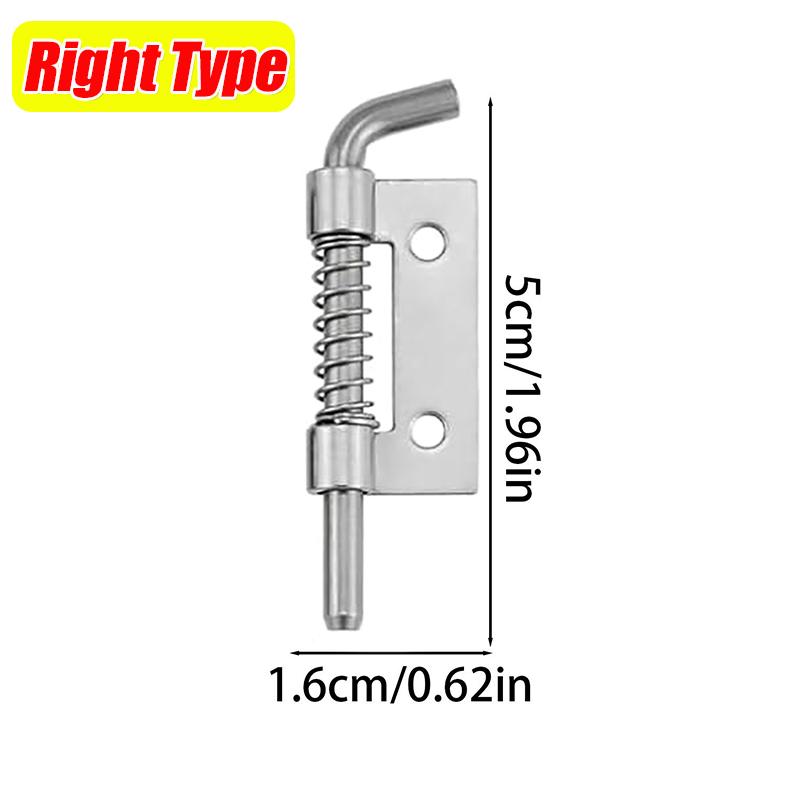 

Heavy Duty Spring Loaded Latch Pin Stainless Steel Spring Latch Pin Metal Bolt Latch For Cabinets Door Furniture Hardware Kits 1PC