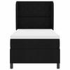 Boxspring Bed with Headboard Black 90 x 200 cm Fabric