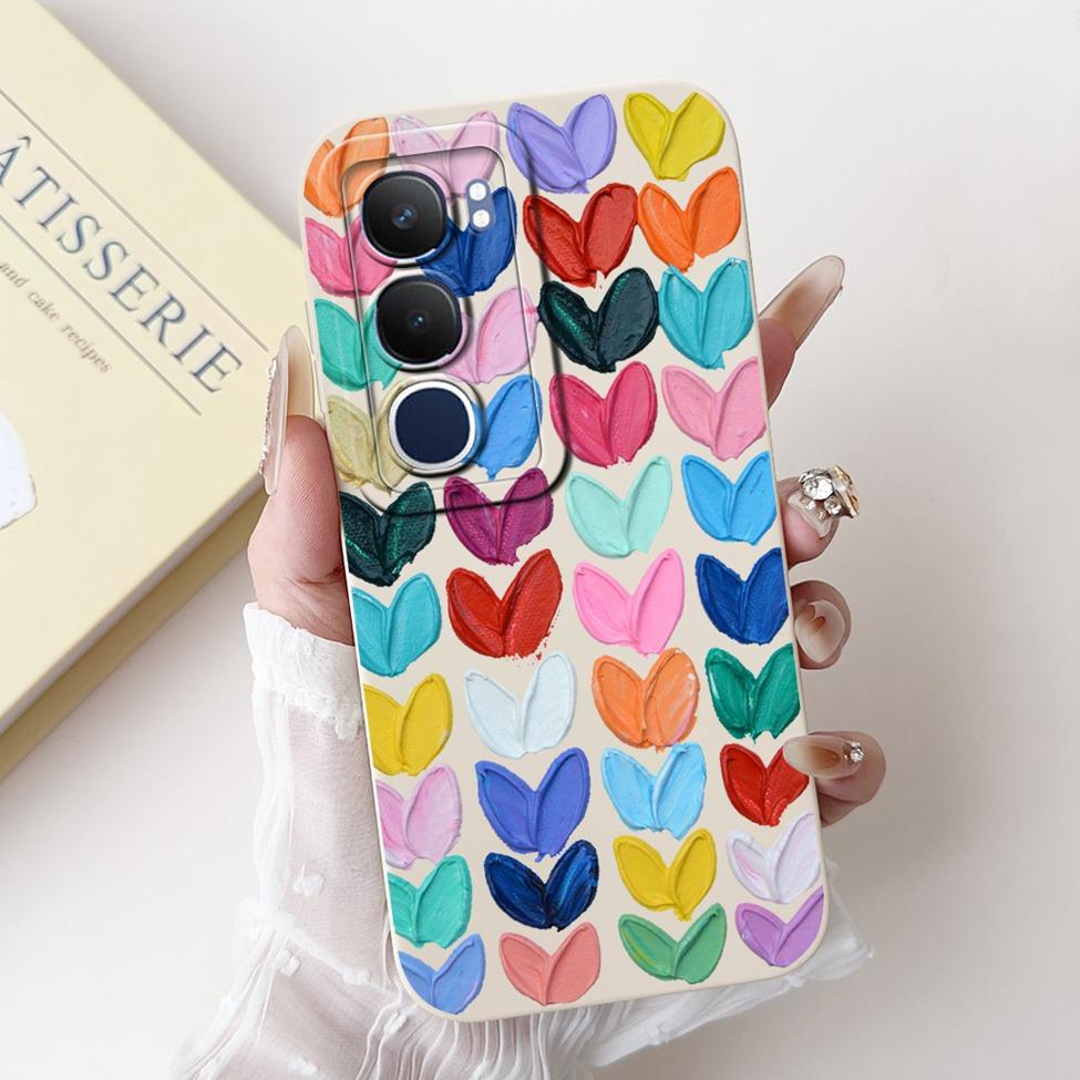 For Vivo Y19 1915 Case Y19S V2419 Luxury Fashion Cute Cartoon Girl Shockproof Silicone Back Cover For Vivo Y19s Phone Case Funda