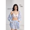 Womens Seamless Wirefree Thin Gathered Lift Up Comfort Daily Bra