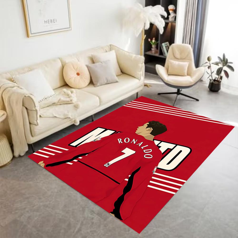 Ronaldo's Legacy Floor Rug Office Rug Perfect for Study Room Entryway Foyer Bedrooms Antislip Carpet Decorate Offices Spiritual Gift