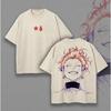 Hisoka Print T-shirt Anime Hunter × Hunter Clothing Men Women Cotton Tshirts Retro Washed T Shirt Harajuku Casual Loose Tops
