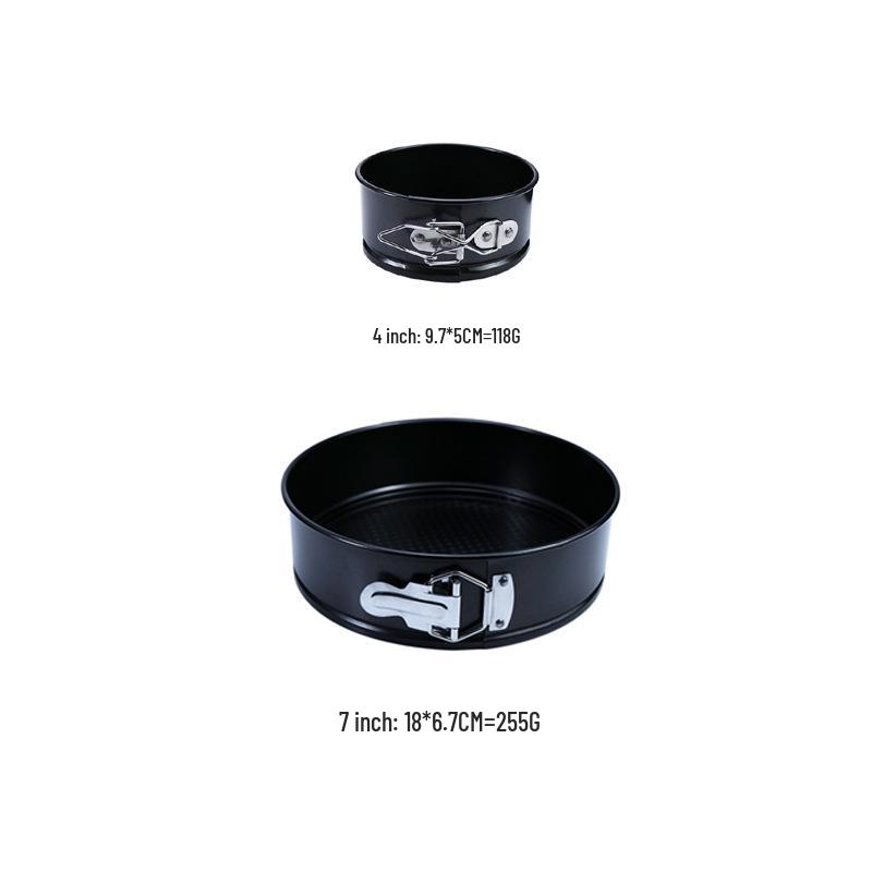 Thickened Carbon Steel Round Springform Cake Pan with Removable Bottom and Non-Stick Surface