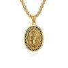 Vintage Accessories Virgin Portrait Titanium Steel Necklace Men's Niche Street Hipster Wear Accessories Pendant