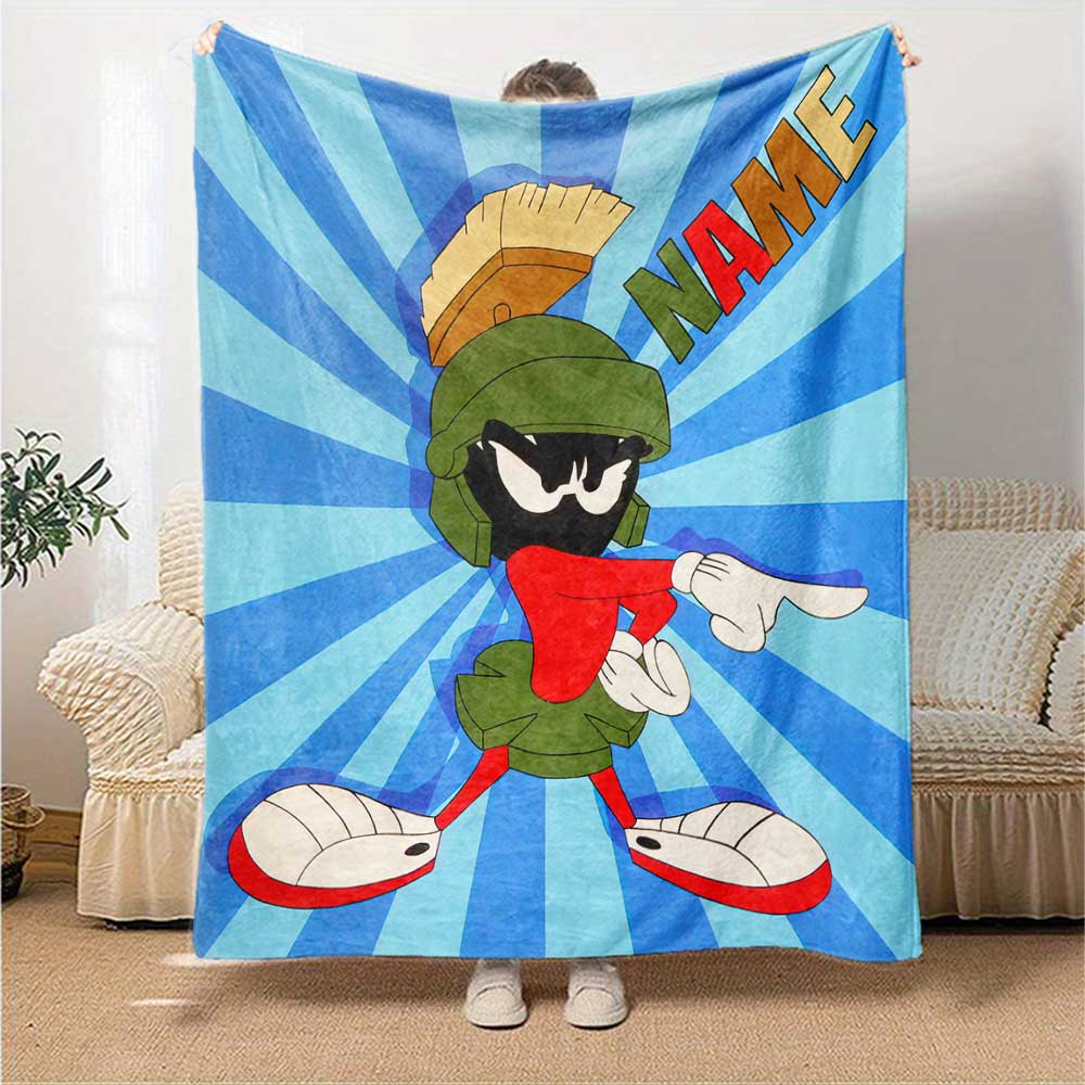 Warner (27) Customize Text Blanket Gift Customizable Blanket Ultra-Soft Perfect for Bedding Sofa Living Room Home Decor for All Occasions