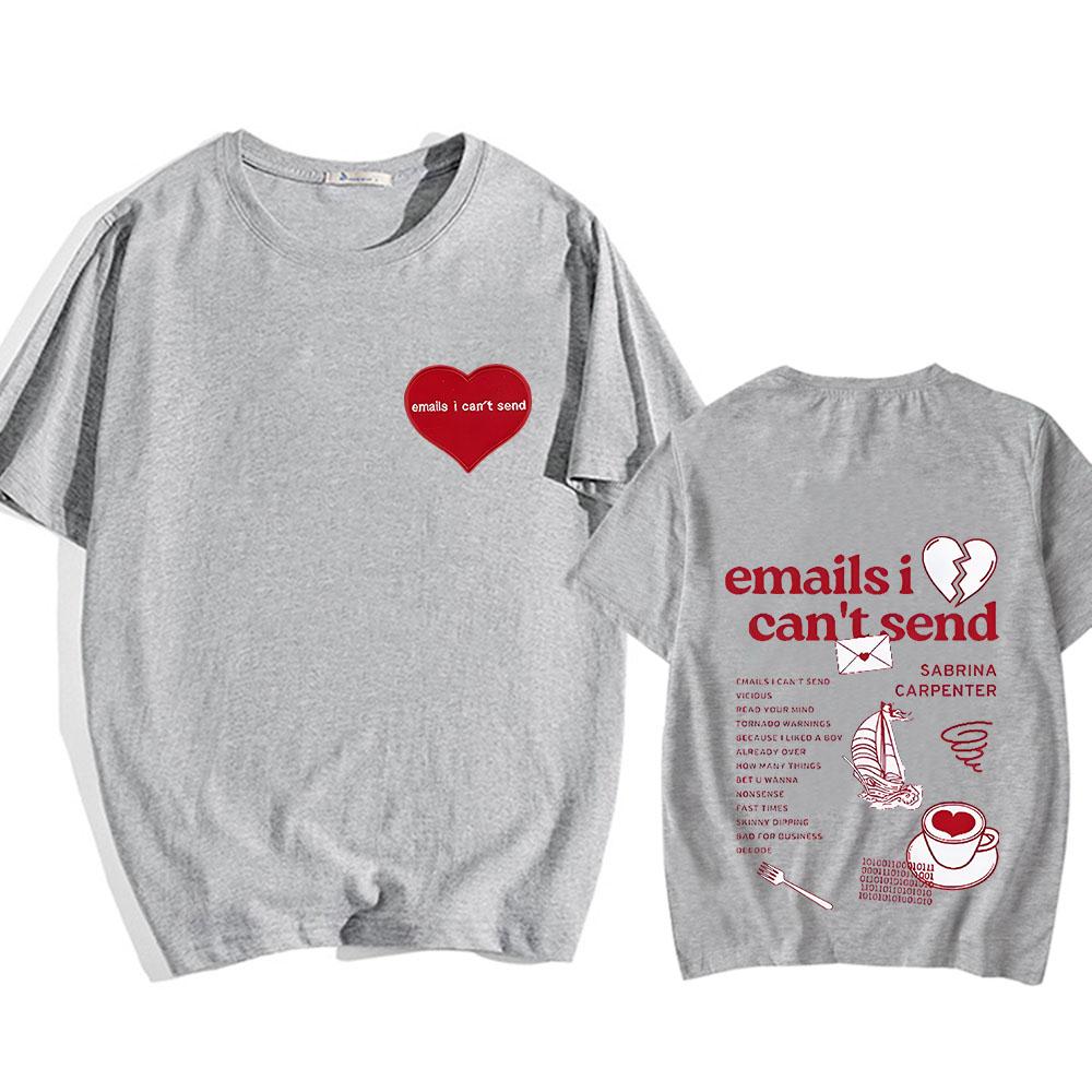 Vintage Sabrina Carpenter T-Shirt Sommer O-Ausschnitt Weich Thirt Shirt Femme Grunge Kleidung Lässiges T-Shirt Sudaderas Mode Tops