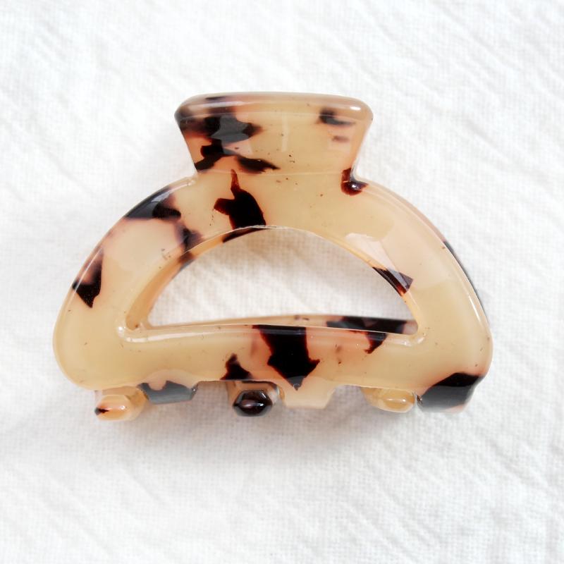 Fashion Design Acetate Mini Half Circle Hair Clip Crab Claw Clip Women's Girls Hair Clip Hair Accessories