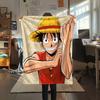 1pz Una Pezzo Monkey D Luffy Coperta in Flanella Fantasia Adatta a Tutte le Stagioni per Arredamento Casa Calore e Comfort Regali Regalo Festivo